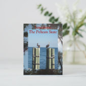 Louisiana Der Pelican-Staat Postkarte (Stehend Vorderseite)