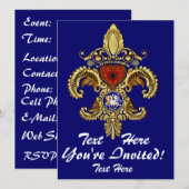 Louisiana-Einflüsse über 50 Farben Einladung (Vorne/Hinten)