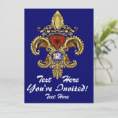 Louisiana-Einflüsse über 50 Farben Einladung (Stehend Vorderseite)