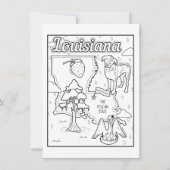 louisiana Farbe Ich Collage Einladung (Vorderseite)