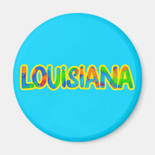 Louisiana Farben von Madi Gras und scharfe Speisen Magnet
