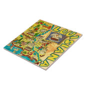 Louisiana Farbenfrohe Karte Fliese (Seite)