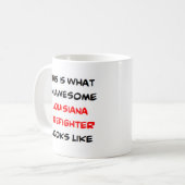 Louisiana Feuerwehrmann, phantastisch Kaffeetasse (Vorderseite Links)