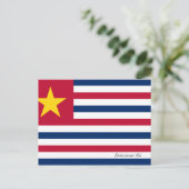 Louisiana Flag 1861 Postkarte (Stehend Vorderseite)