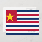 Louisiana Flag 1861 Postkarte (Vorne/Hinten)