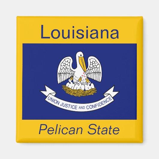Louisiana Flag Magnet (Vorne)