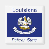 Louisiana Flag Magnet (Vorne)