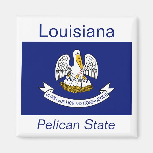 Louisiana Flag Magnet (Vorne)
