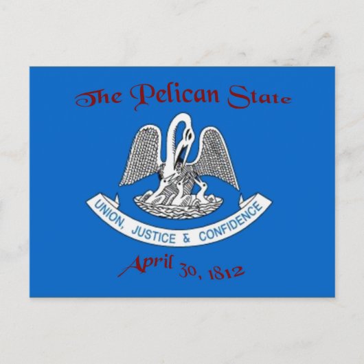 Louisiana Flag Postcard Postkarte (Vorderseite)