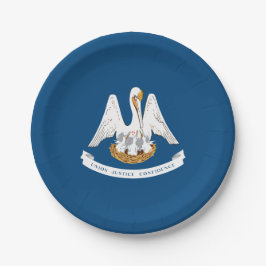 Louisiana-Flagge, Flagge von Louisiana Pappteller