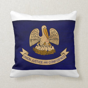Louisiana-Flagge Kissen