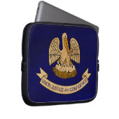 Louisiana-Flagge Laptopschutzhülle (Vorne Rechts)