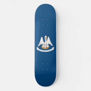Louisiana-Flagge Skateboard