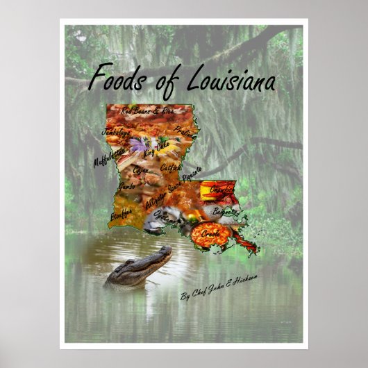 Louisiana Foods Poster (Vorne)