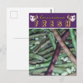 Louisiana Fresh Lila Hull Peas Travel Postkarte (Vorne/Hinten)
