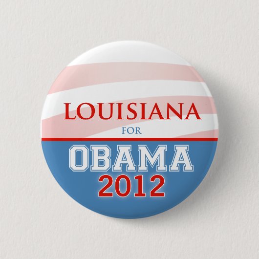 LOUISIANA für Obama 2012 Button (Vorderseite)