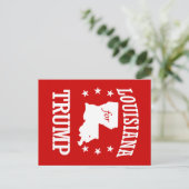 LOUISIANA FÜR TRUMP POSTKARTE (Stehend Vorderseite)