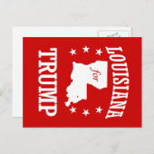 LOUISIANA FÜR TRUMP POSTKARTE (Vorne/Hinten)