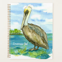 Louisiana Girl Eastern Brown Pelican Bird Planer