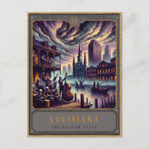 Louisiana   Gothic Art Postkarte