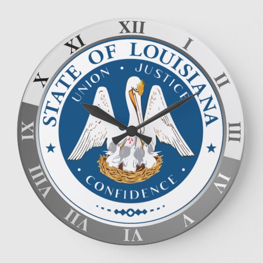 Louisiana Große Wanduhr (Vorderseite)