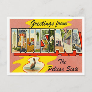 Louisiana Grüße aus den US-Bundesstaaten Postkarte