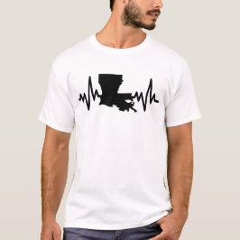 Louisiana heartbeat design unisex T-Shirt