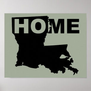 Louisiana-Heimat-Poster-Schild außerhalb des Staat Poster