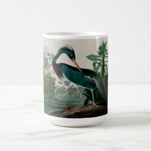 Louisiana Heron Birds of America Audubon Print Kaffeetasse