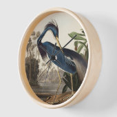 Louisiana Heron von Audobon Wall Clock Uhr (Winkel)