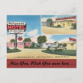Louisiana, Hollywood Motel, Baton Rouge Postkarte