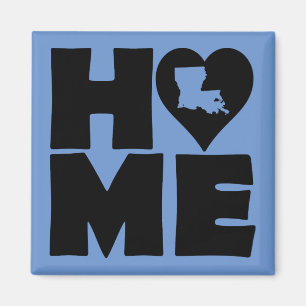 Louisiana Home Heart State Kühlschrankmagnet