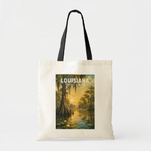 Louisiana Illustration Reise Kunst Vintage Tragetasche