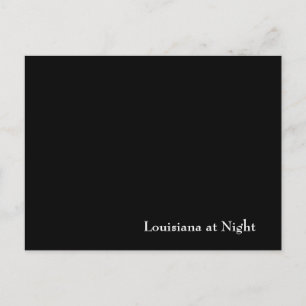 Louisiana in der Nacht Postkarte