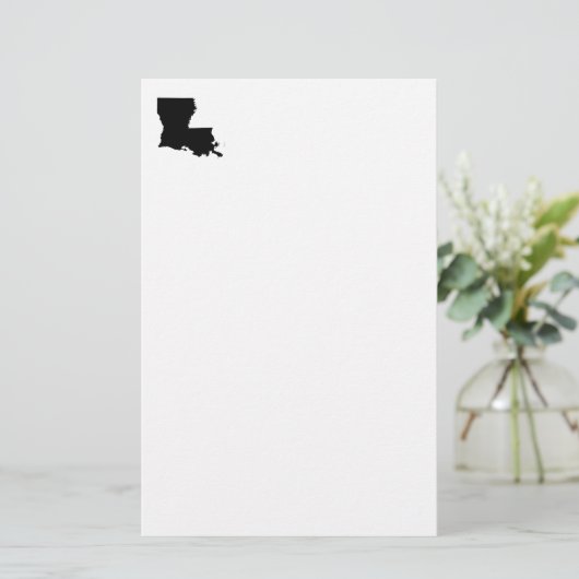 Louisiana in Schwarz und Weiß Briefpapier (Stehend Vorderseite)