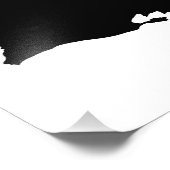 Louisiana in Schwarz und Weiß Fotodruck (Ecke)