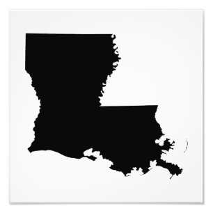 Louisiana in Schwarz und Weiß Fotodruck