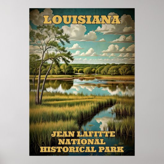 Louisiana Jean Lafitte Nationalpark 3 Poster (Vorne)