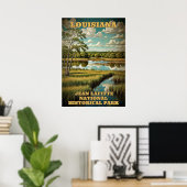 Louisiana Jean Lafitte Nationalpark 3 Poster (Heimbüro)