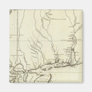 Louisiana-Karte Magnet