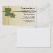 Louisiana-Karten-Visitenkarte Visitenkarte (Vorne/Hinten)