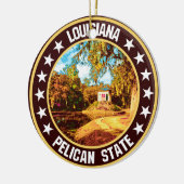 Louisiana Keramik Ornament (Links)