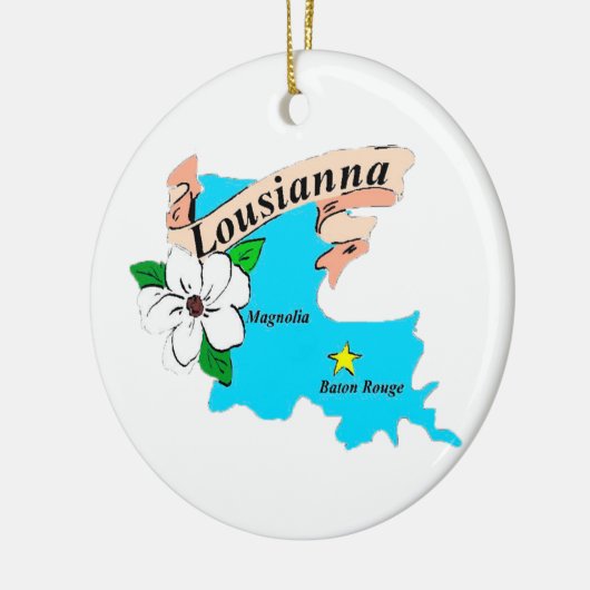 Louisiana Keramik Ornament (Links)