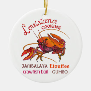 Louisiana-Kochen Keramik Ornament