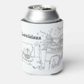 Louisiana Kunst, Dichtung und Musik Dosenkühler (Kanne Rückseite)
