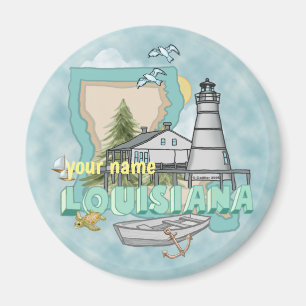 Louisiana Leuchtturm Magnet