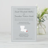 Louisiana Liebe - Einladung zur Hochzeit (Stehend Vorderseite)