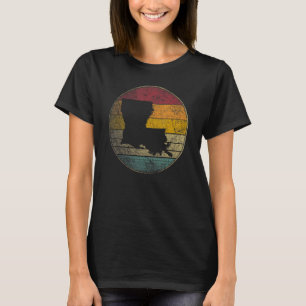Louisiana Liebe Sun Retro Vintager 80er Männer Fra T-Shirt