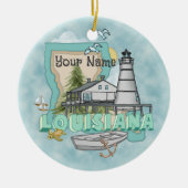 Louisiana Lighthouse Keramik Ornament (Vorne)
