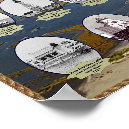 Louisiana Lighthouses Poster (Ecke)